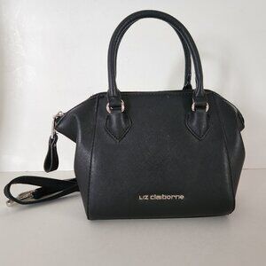 Liz Claiborne Textured Vinyl Crossbody Shoulder Handbag